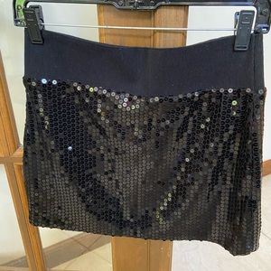 Sequin mini skirt